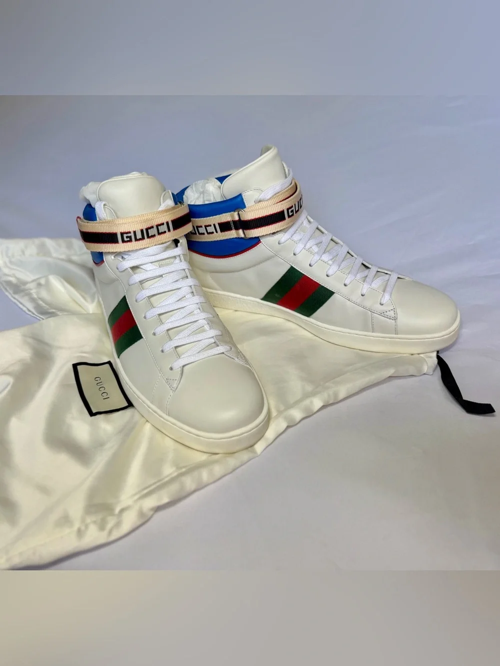 Gucci Ace Stripe High-Top White